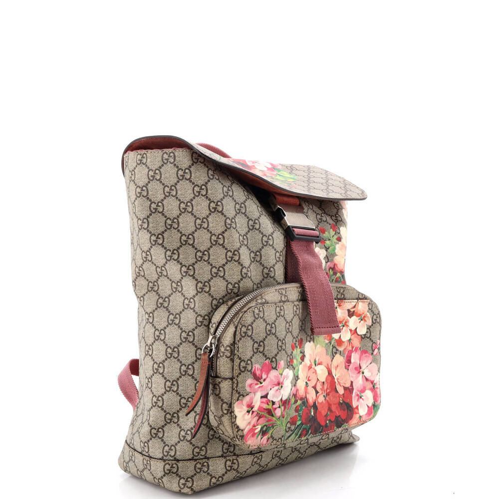 Gucci Buckle Backpack Blooms Print Gg #229654G14B - Picture 2 of 7